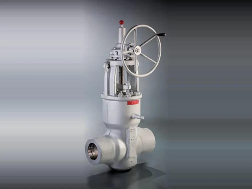 Gate valve with gear operator and handwheel